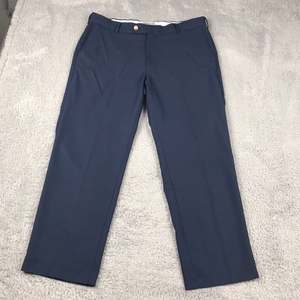 Peter Millar Durham Pants Mens 34 (35x26) Navy Performance Golf Trouser Chino